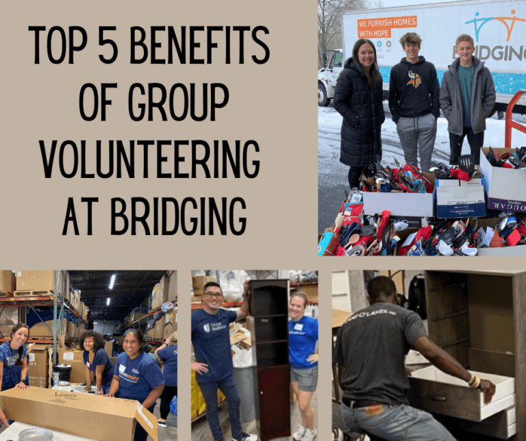 Top 5 Benefits of Group Volunteering at Bridging