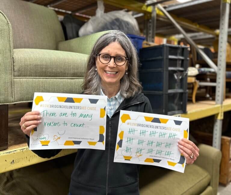 Roseville Volunteer Coordinator Wendy Erickson celebrates 15th Bridging Anniversary